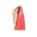 polka dots and floral headband / reversible / spring fashion / orange / pink / flowers / summer