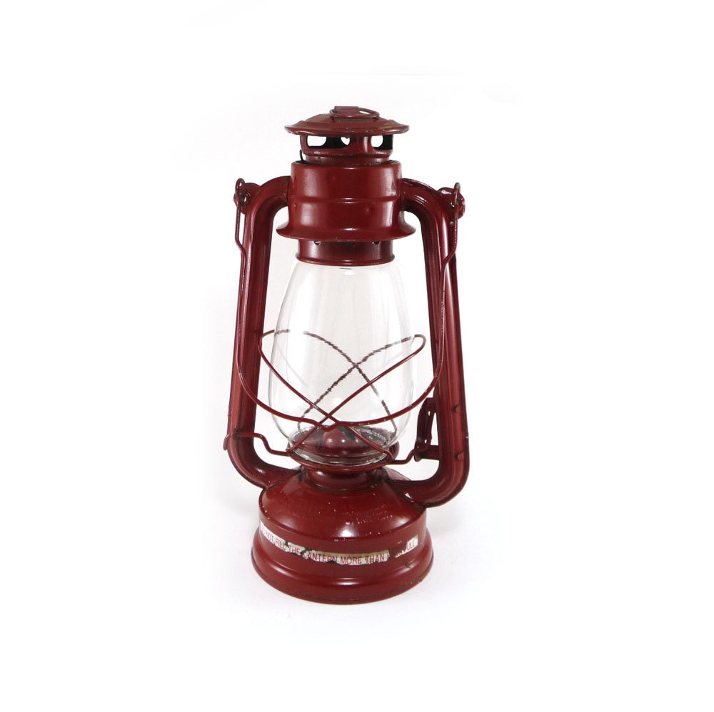 American Camper red railroad lantern