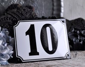 Enamel House Number 4.7" x 6.3"