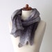 big cozy winter scarf, shades of grey