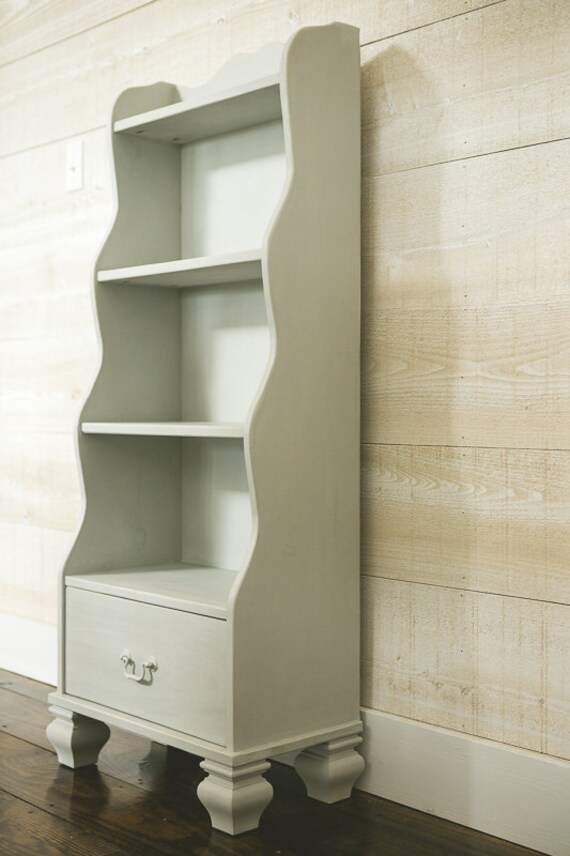 Items similar to vintage hand painted bookcase in annie sloan chalk