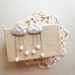 Summer rain cloud earrings - raindrop in silver