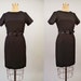 1960s Cocktail Dress // 60s Black Wiggle Dress