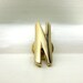 Vintage Letter N Pin, 1950s Tie Tack, Mid Century Mad Men Style Gold Tone Monogram, Initial N Jewelry, Realsilk, Typographic Jewelry