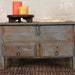 SALE Vintage Table Box Two Drawer Table With Lid