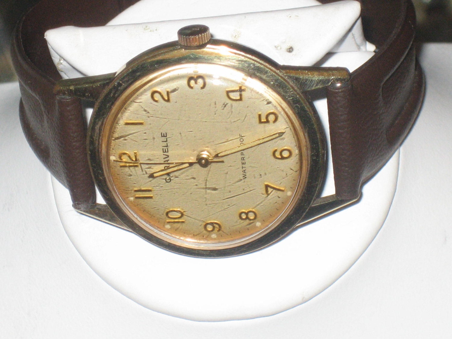 Vintage Mens Caravelle By Bulova 17 Jewel Watch