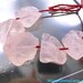 ROSE Quartz. Large Rough Nugget BEaDs. DRilled. ChunKy. 5 pc. 143.15 cts. 23x20 to 18x21 mm (RQ70)