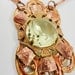 Copper Time Portal Victorian Filigree Necklace with Yellow Czech Glass Citrine in Brass by Dr Brassy Steampunk