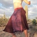 Reserved for Josiane - Gypsy Woman Hand Woven Raw Silk Skirt - Handwoven Ikat Panels, a Pocket & Beads