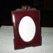Ornate Victorian Style Picture Frame Burgundy and Antique Gold Vintage SALE