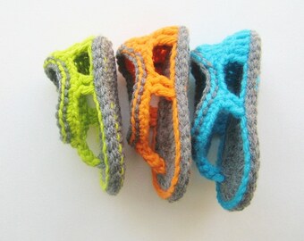 Crochet Sandals Pattern, Flip Flop Sandals Pattern for Baby Boys,Trekkers