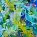 ORIGINAL acrylic painting- abstract- contemporary- Layered Blue Marble - 16 x 20 OOAK