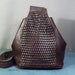 Vintage Oxblood WOVEN Leather BACKPACK.