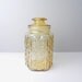 Large Tall Yellow Victorian Amber Glass Jar