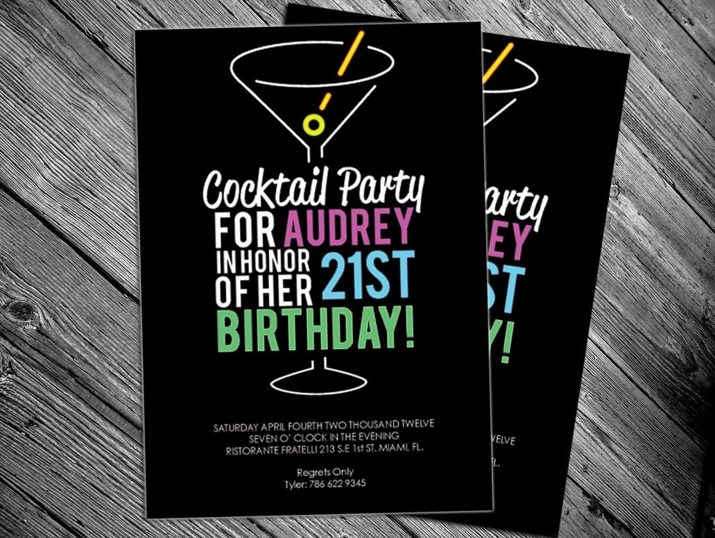 21St Birthday Party Invitations Free 9