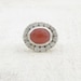 Oval Sherry Quartz Silver Ring - Gemstone Ring