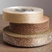 Vintage Gold Ribbon - Metallic Trim, Lot of 3 Spools