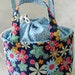 Blue Floral Lunch Bag