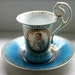 Miniature Sevres Style Napoleon Cup and Saucer