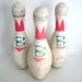 Three Vintage Bowling Pins