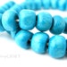 Wood Beads, Turquoise Small 6mm, 50gram Lot, 450pc