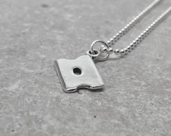 Razor Blade Necklace, Razor Blade Jewelry, Razor Necklace, Razor Jewelry, Charm Necklace, Sterling Silver Jewelry, Sterling Silver Razor
