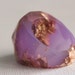 lilac size 7 soft faceted eco resin ring with suspended gold leaf
