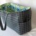 Modern Diaper Bag, School Bag, Work Bag, with Vinyl linig, Made to Order