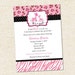 Giraffe Baby Shower Invitations