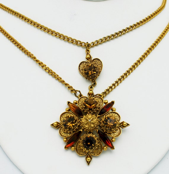 Vintage Florenza Necklace Victorian Style with by HeirloomBandB