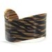 Vintage Tiger Stripe Cuff Bracelet, Wide Wobbly Bracelet, 1980's
