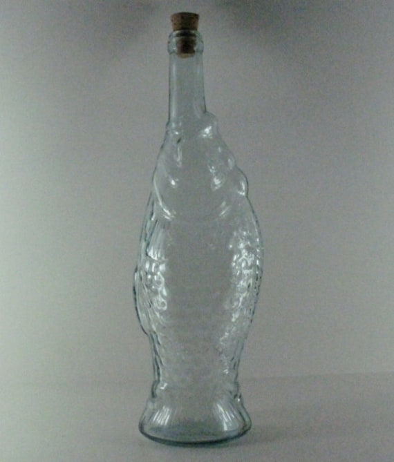Download Clear Glass Fish Wine Bottle Collectible Yellowimages Mockups