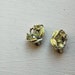 1940s Earrings // Yellow Glass Flowers