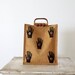 Vintage 80s Jute Tote Bag / Hand to Heart