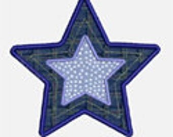 Stars...Embroidery Applique Design...Three sizes for multiple hoops...item1035...INSTANT DOWNLOAD