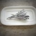 Vintage white butter dish, from Garden of Simples