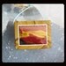 Mookaite,Picture Jasper Intarsia Pendant Bead,26x34x7mm,14.63g