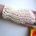 Handknit Fingerless Gloves in Organic Cotton for Summer "Tendresse" DoucesLaines in Europe