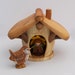 Wee Stout Gnome Home made of Aspen and Cedar
