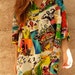 versace style 90s abstract SURF slouchy WILD baroque oversize blouse shirt