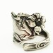 Spoon Ring Art Nouveau Rare Lily Sterling Silver Spoon Ring, Handmade to your size (2768)