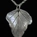 Sterling Silver Real Leaf Pendant, Necklace, One Of A Kind, BentSpoonJewelry