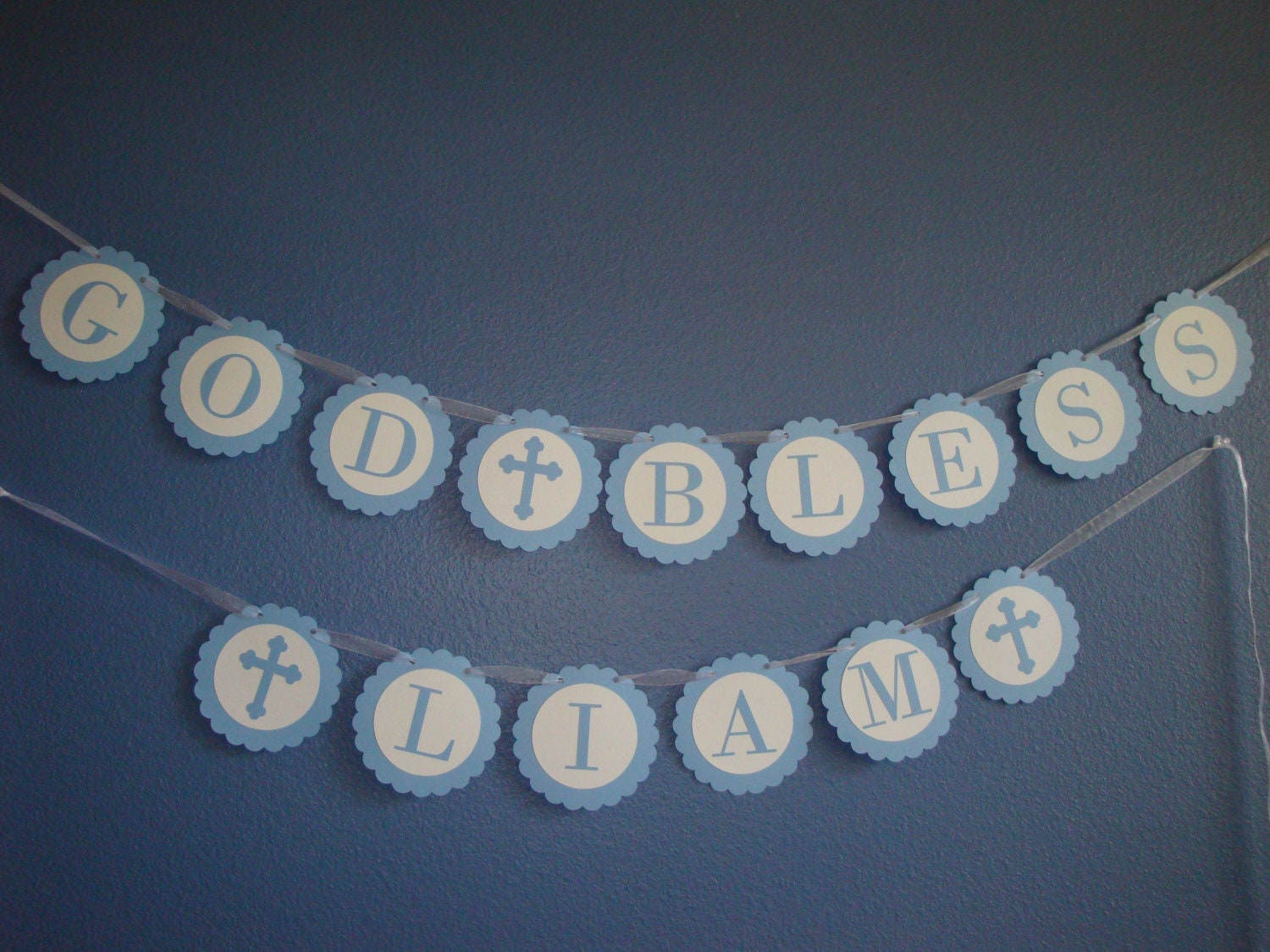 Baptism Banner Christening Banner by TabbyCatTreasures on Etsy