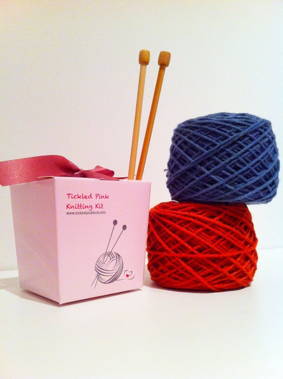 Items similar to Knitting Kit (Simple Infinity Scarf) on Etsy