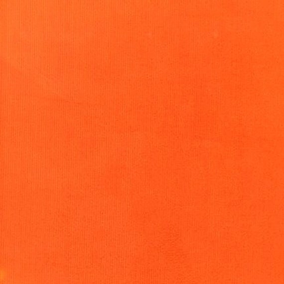 Hunter Orange Corduroy Cotton Fabric 21 Wale