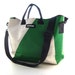 Large diaper bag with detachable strap - Upcycled Truck Tarp (1.13)