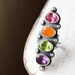 RESERVED for ClaireAndJamie - Cocktail ring, multi gemstone, peridot, pink topaz, amethyst, fire opal, sterling silver - The Abundance Ring
