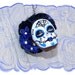 Day of the Dead Doll Head Keychain, Dia de los Muertos Sugar Skull Gothic Lolita