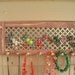 jewelry organizer jewelry holder jewelry storage cedar hanging jewelry holder earring organizer earring holder necklace holder