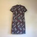 Geometric Mod Dress - Retro Shift Dress - Vintage Lady